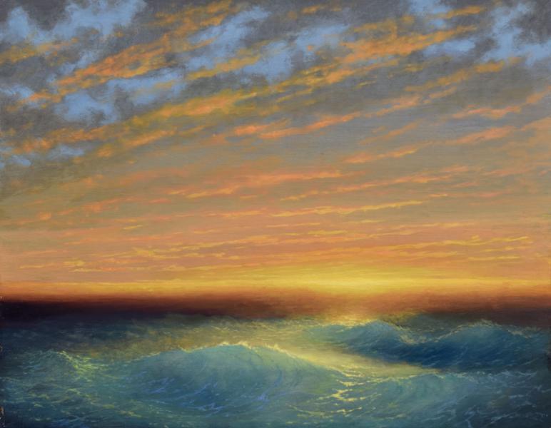 Breaking Sun After The Storm, oil on panel, 11 x 14 inches, $3,000 