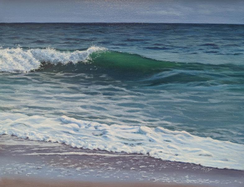 Dark Emerald, oil on linen, 11 x 14 inches, $1,200 