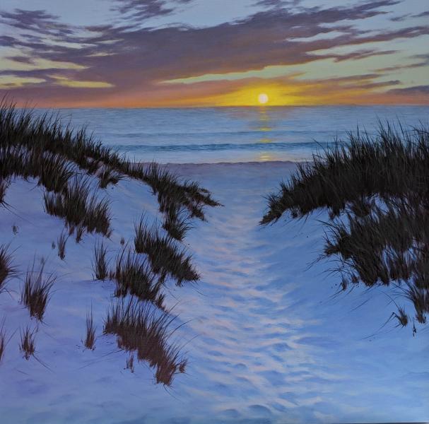 Daylight Surrender, oil on linen, 30 x 30 inches, $4,500 