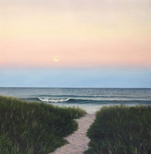 Twilight Wedge, oil on linen, 30 x 30 inches, $4,500 
