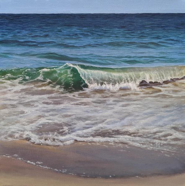 Tidal Pull, oil on linen, 12 x 12 inches, $1,200 