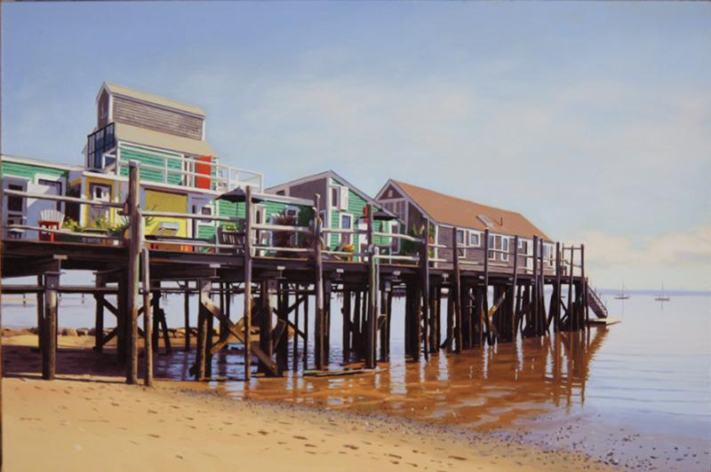 Captain Jack's Wharf, oil on linen, 16 x 24 inches   SOLD 