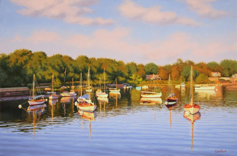 Harbor Evening, oil on canvas, 20 x 30 inches   SOLD 