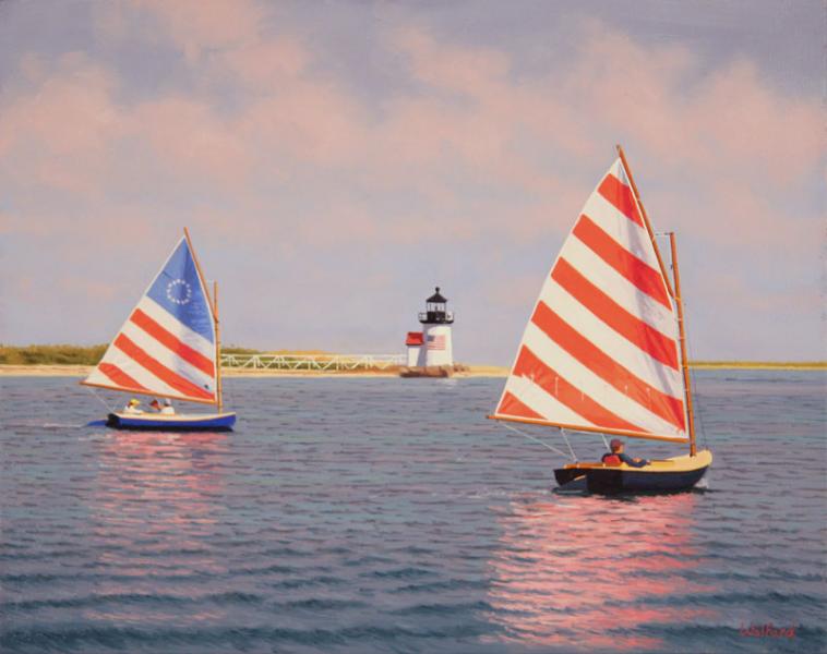 Nantucket Beetle Cats, oil on canvas, 16 x 20 inches, $3,000 