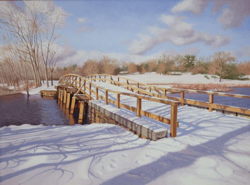 Old North Bridge, oil on canvas, 18 x 24 inches, $4,000 