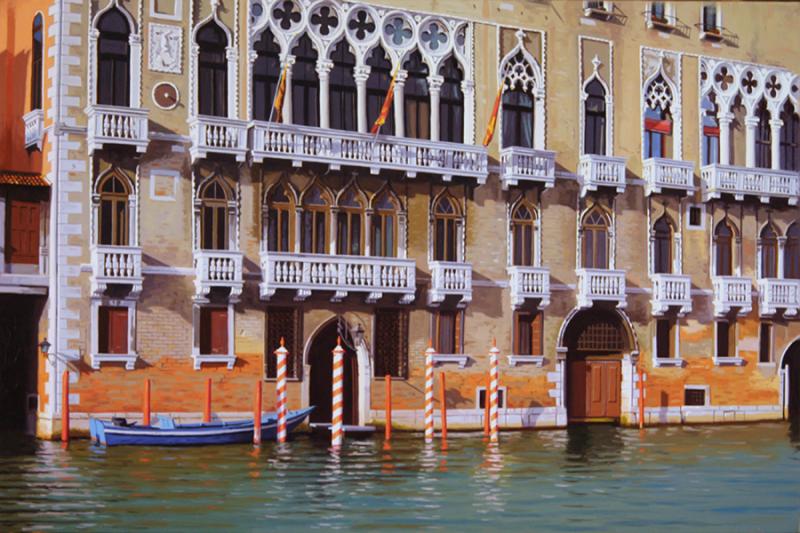 Palace Reflections, oil on linen, 20 x 30 inches   SOLD 