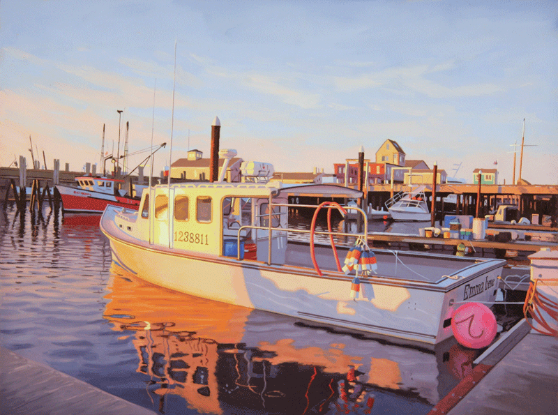 Provincetown Reflections, oil on canvas, 18 x 24 inches   SOLD 