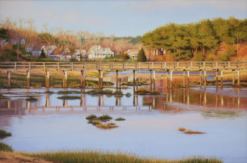 Uncle Tim's Bridge, Wellfleet, oil on canvas, 20 x 30 inches, $5,400 