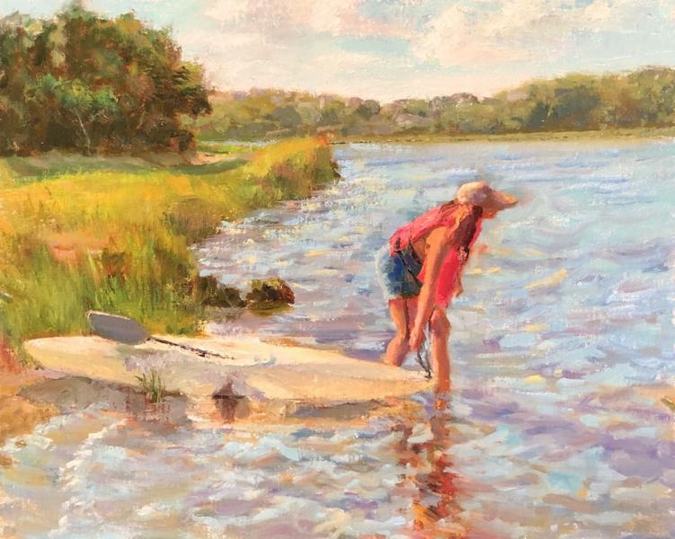 Not too Rough, Mill Pond, oil on mounted canvas, 16 x 20 inches, $2,500 