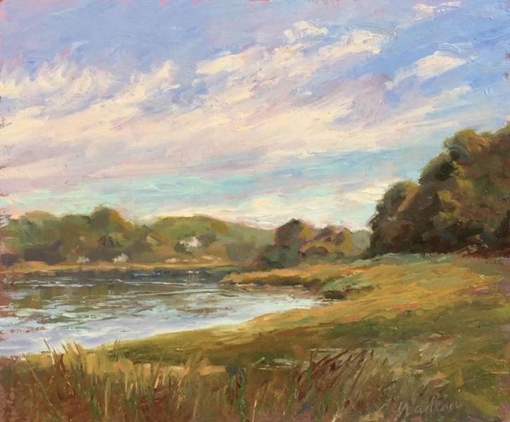 Reflections, oil on mounted canvas, , $1,200 