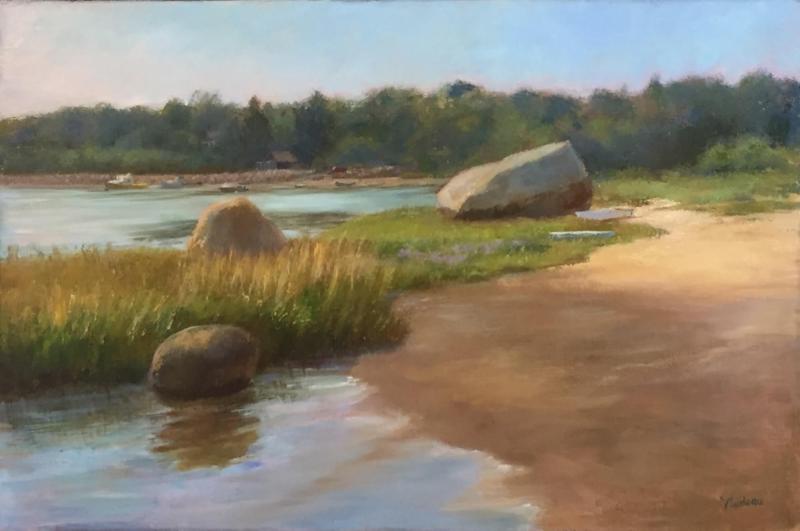 Tonset Rocks, oil on linen, 24 x 36 inches, $6,600 