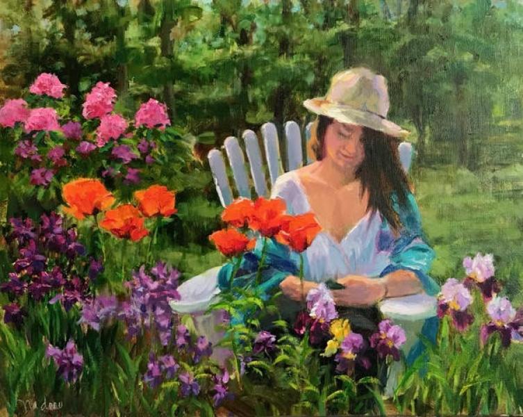 Early Morning, oil on mounted canvas, 20 x 20 inches   SOLD 