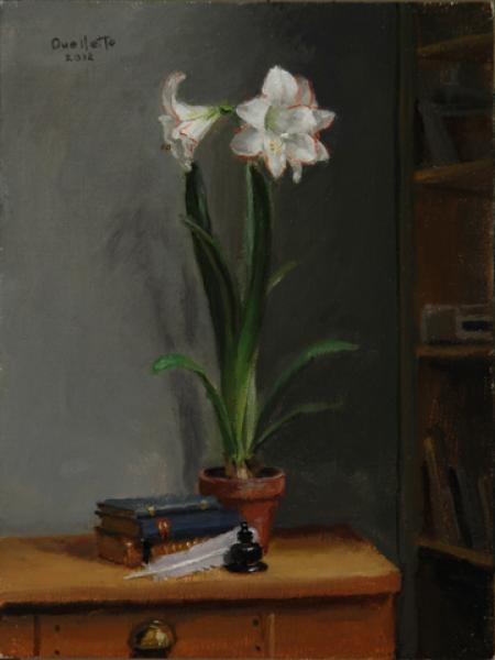 Rare Books, oil on mounted linen, 8 x 6 inches   SOLD 