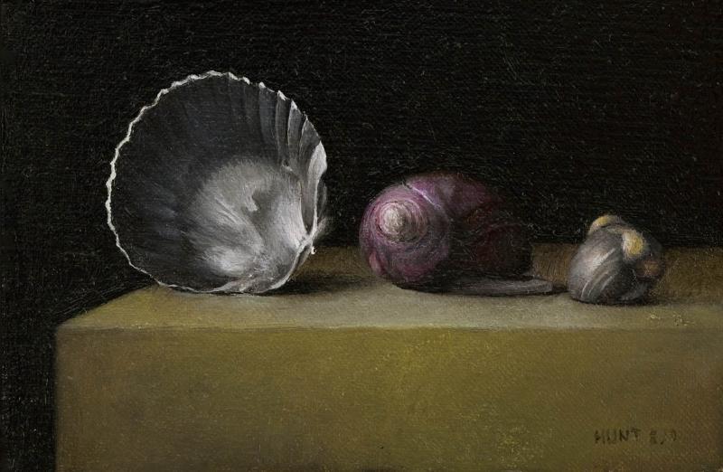 Cape Cod Ocean Shells, oil on panel, 4 x 6 inches   SOLD 