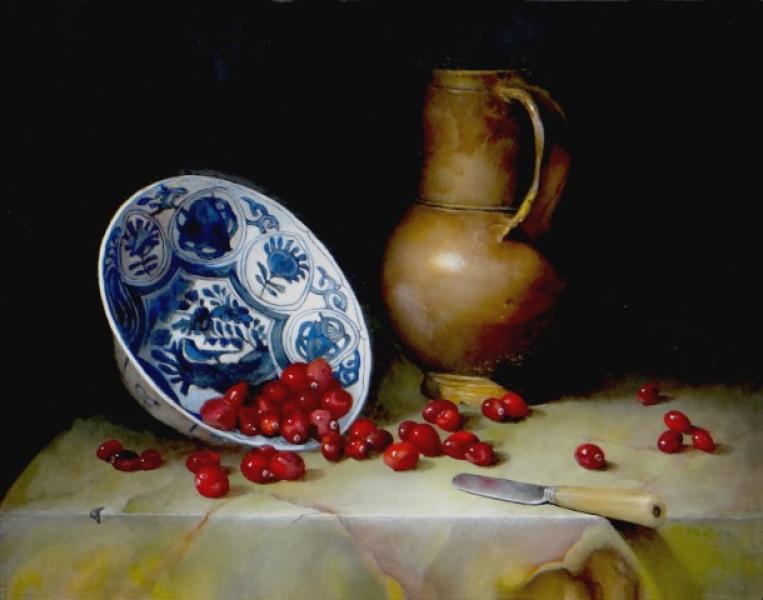 Cran, Kraak and Cup, oil on panel, 11 x 14 inches   SOLD 