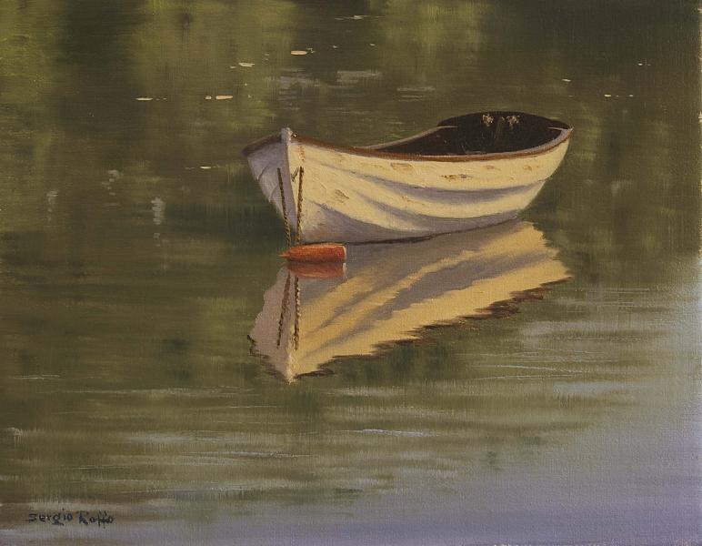 Anchored in Calmness, oil on canvas, 11 x 14 inches   SOLD 