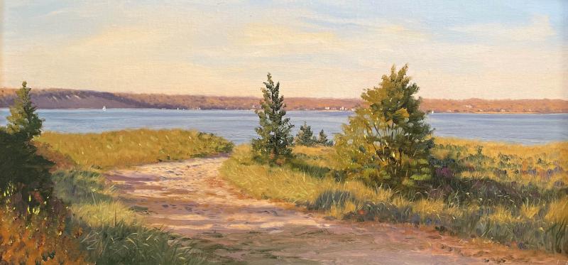 Beach Path, oil on canvas, 10 x 20 inches, $5,000 