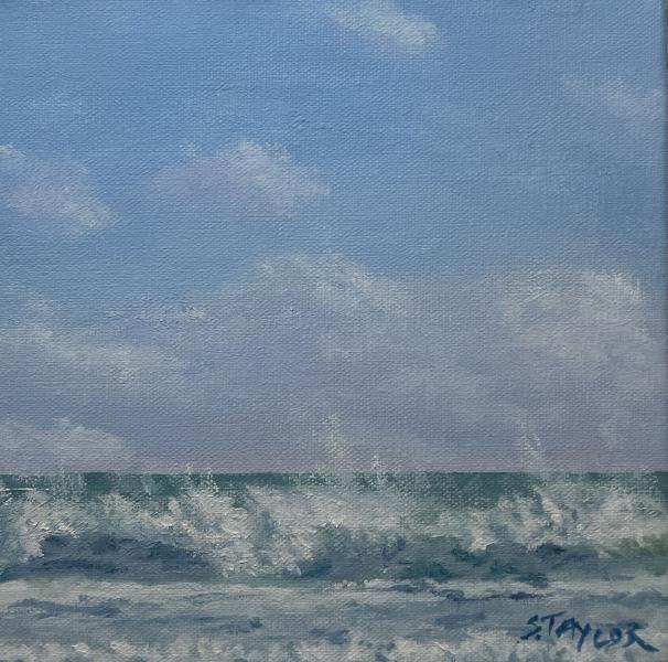 Cape Surf II, oil on canvas, 6 x 6 inches, $550 