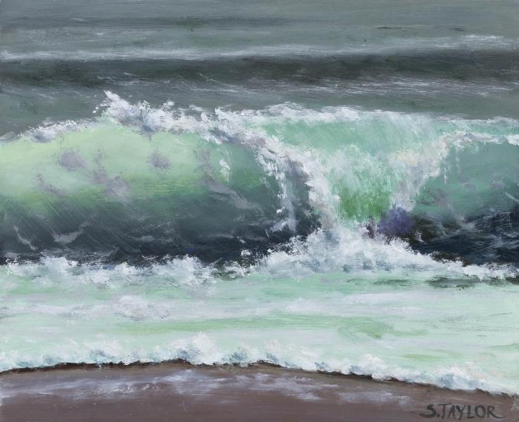 Summer Surf, oil on panel, 8 x 10 inches, $500 