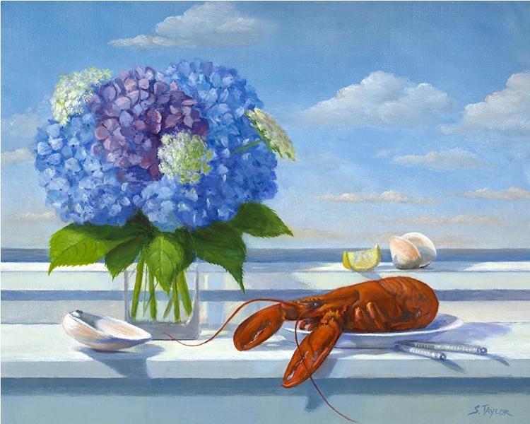 Summer Lobster, oil on canvas, 16 x 20 inches   SOLD 