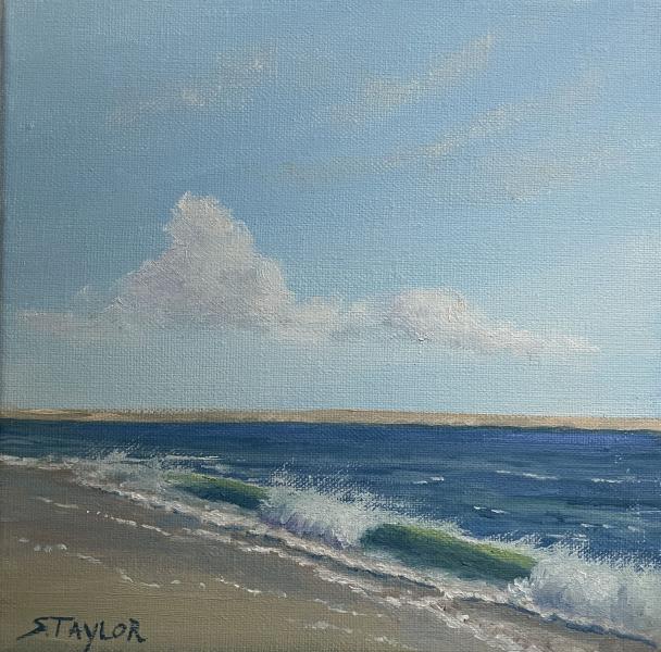 Tranquility, oil on canvas, 6 x 6 inches, $450 