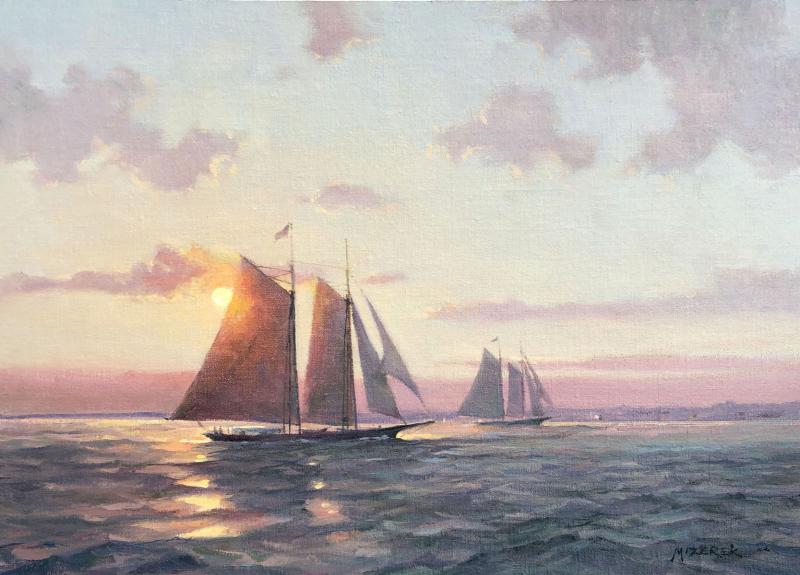 As the Sun Sets, oil on panel, 12 x 16 inches   SOLD 