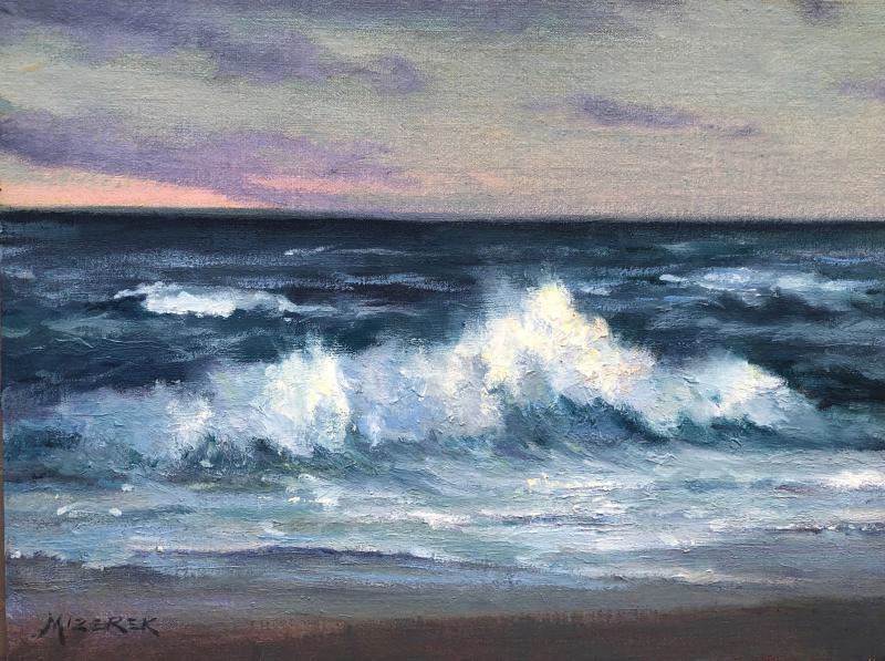Cresting Wave, oil on canvas, 9 x 12 inches, $1,700 