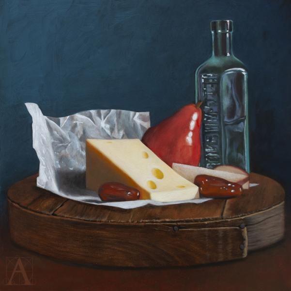 Dessert, oil on panel, 12 x 12 inches, $1,125 