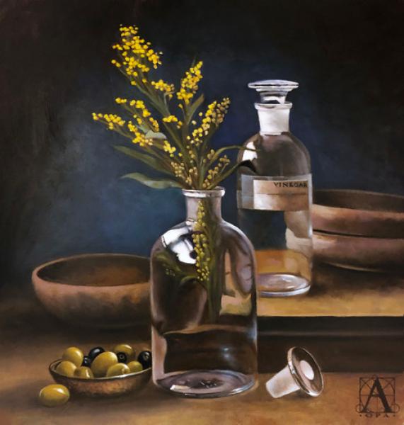 Oil & Vinegar, oil on panel, 12 x 12 inches   SOLD 