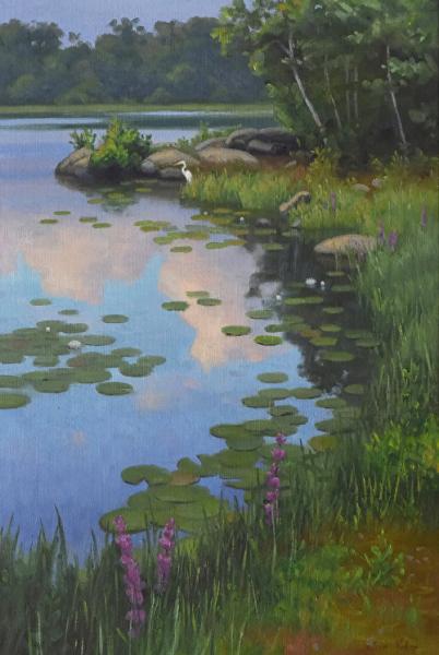 Floating, oil on linen, 30 x 20 inches, $8,400 