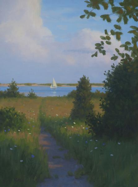 Secret Path, North Chatham, oil on linen, 16 x 12 inches   SOLD 