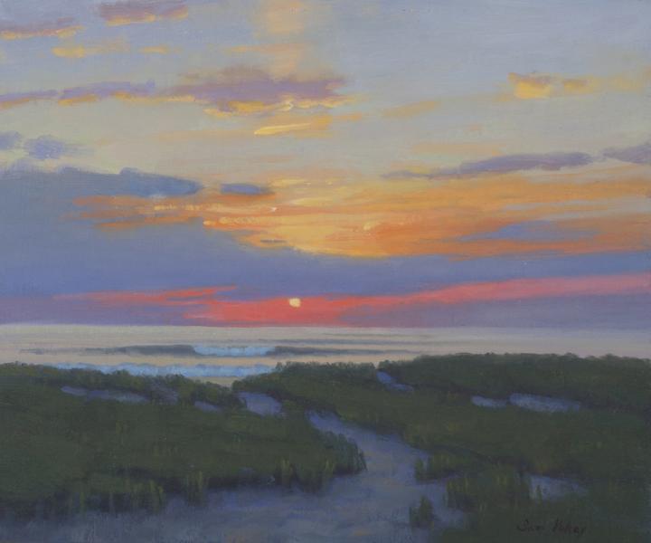 Sunrise Waves, oil on linen, 10 x 12 inches   SOLD 