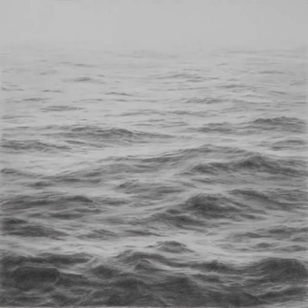 Open Ocean I, graphite on paper, 16 x 16 inches   SOLD 