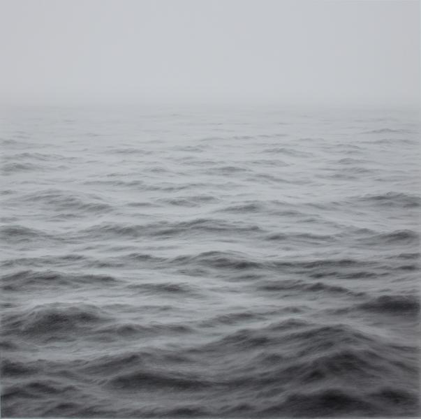 Open Ocean XI, graphite on paper, 30 x 30 inches   SOLD 