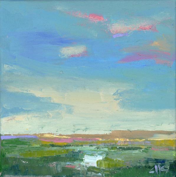 Big Sky, oil on canvas, 8 x 8 inches, $800 