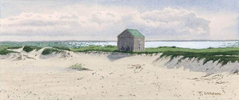 Good Walter's Shack, Watercolor on Paper, 5 x 11 inches, $800 