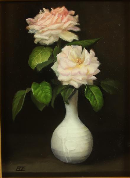 Garden Rose Norway, oil on panel, 9 x 12 inches, $1,175 