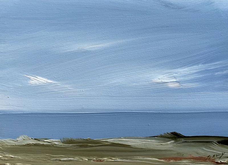 Overlook, Back Shore, Wellfleet, oil on copper, 5 x 7 inches , $625 