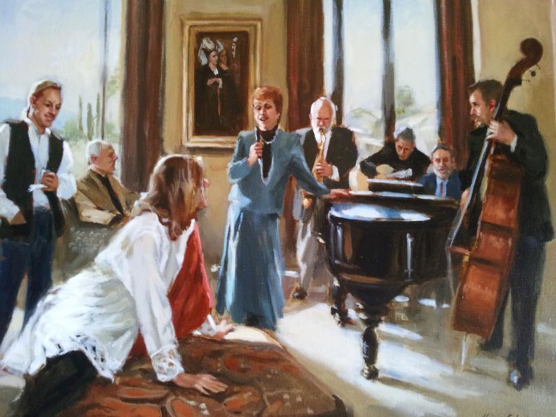 Afternoon Concerto , oil on linen, 18 x 24 inches    SOLD 