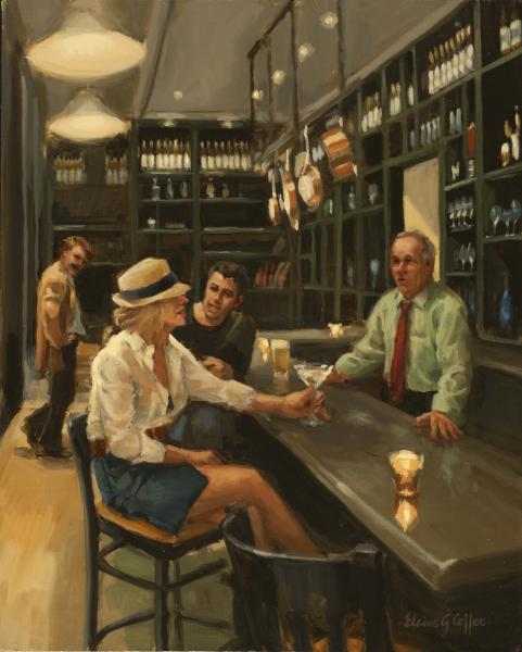 Martini Matinee, oil on linen, 20 x 16 inches   SOLD 