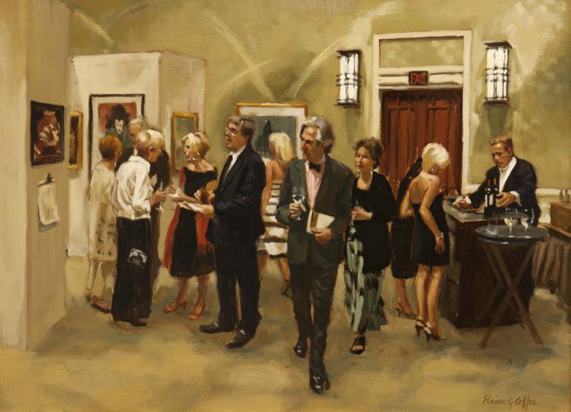 Charity Gala, oil on linen, 16 x 12 inches, $3,900 