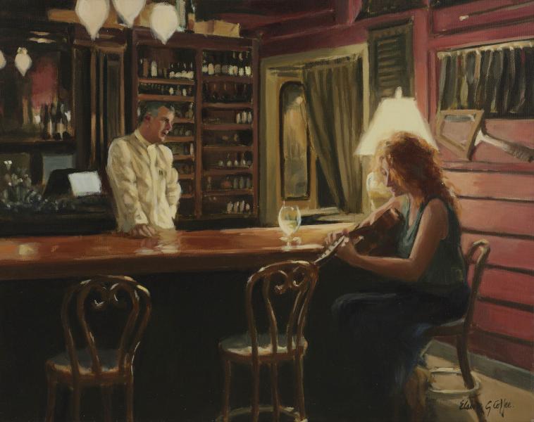 After Hours Serenade, oil on canvas, 16 x 20 inches, $5,500 