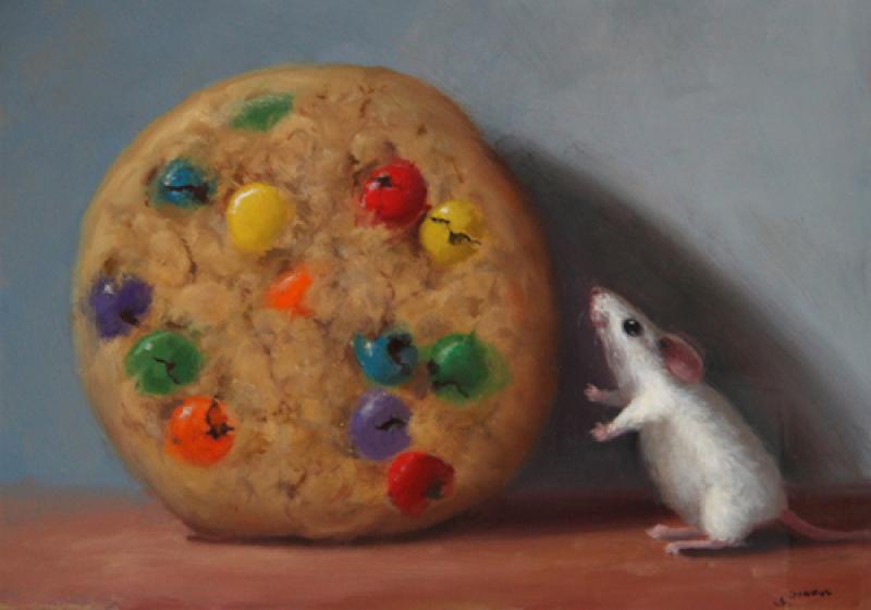 All Mine, oil on panel, 5 x 7 inches   SOLD 