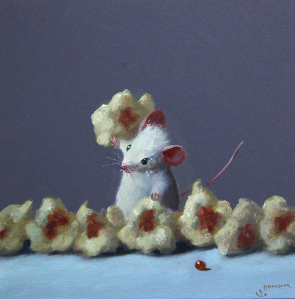 Best Ones, oil on panel, 5 x 5 inches, $700 