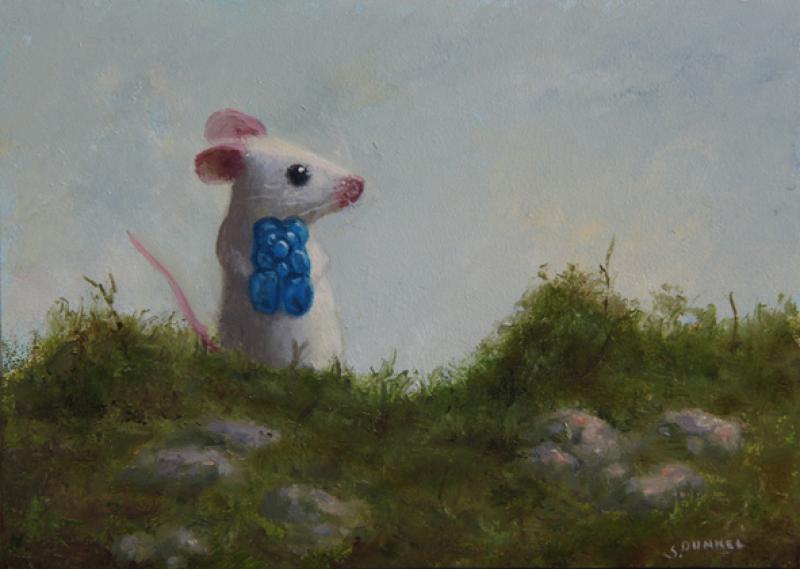 Found Gummy, oil on panel, 5 x 7 inches, $900 