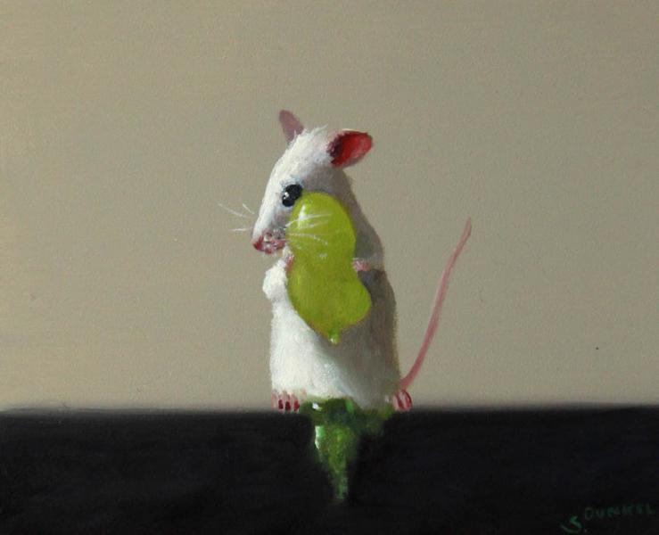 Grape Juicer, oil on panel, 4 x 5 inches, $600 