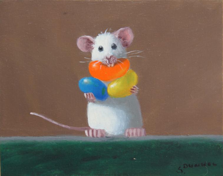 Jelly Belly, oil on panel, 4 x 5 inches, $700 