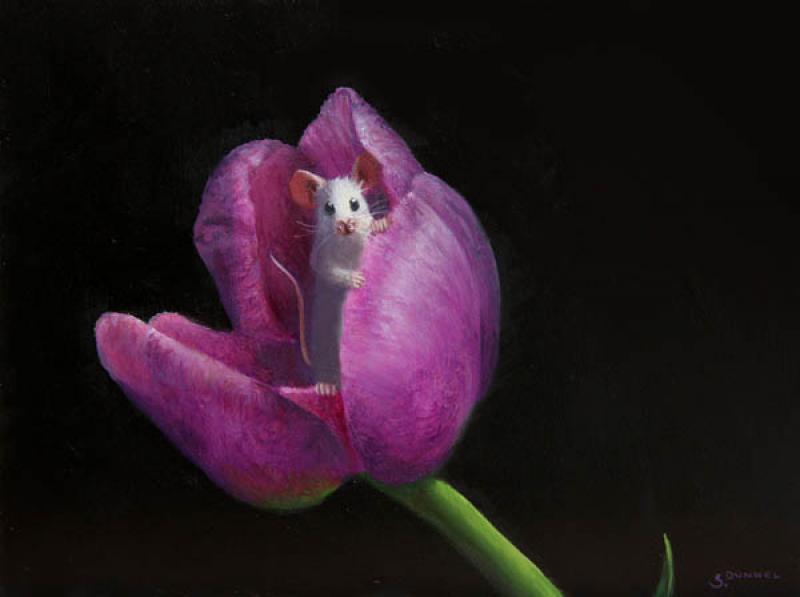 Man Cave, oil on panel, 6 x 8 inches, $1,100 