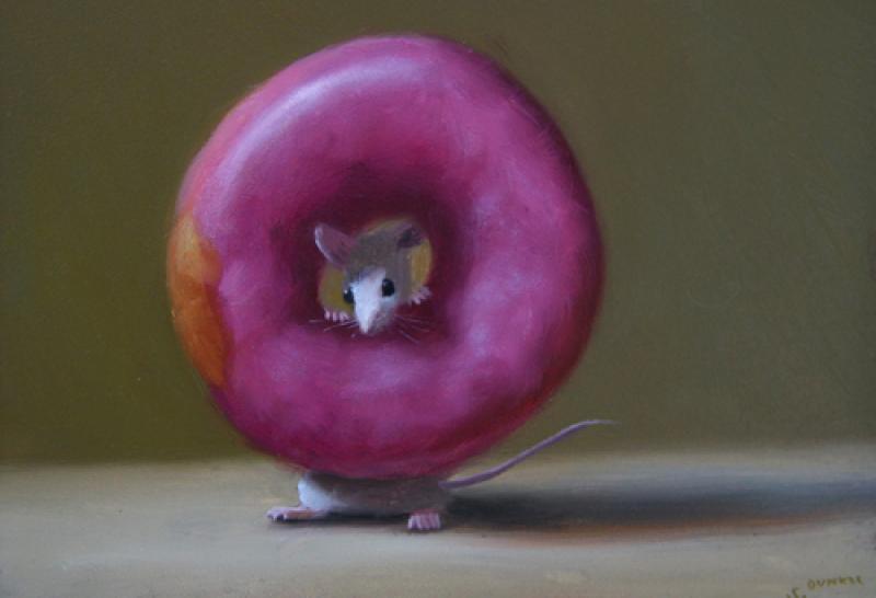 Pink Heaven, oil on panel, 5 x 7 inches, $800 