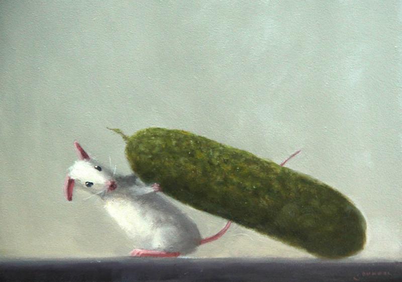 Problem Pickle, oil on panel, 5 x 7 inches, $800 